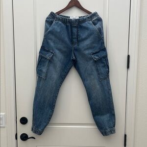 H&M Denim Blue Cargo Pants